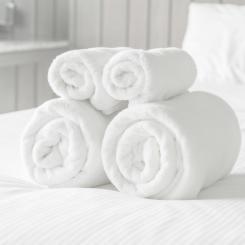 white towel
